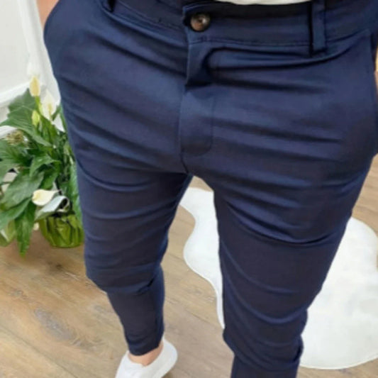 Casual ankle-length pants with stylish button details, available in a range of versatile colours
