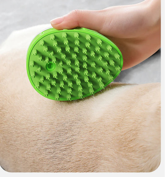 Premium pet bathing brush with massage bristles for soothing and grooming your furry friend