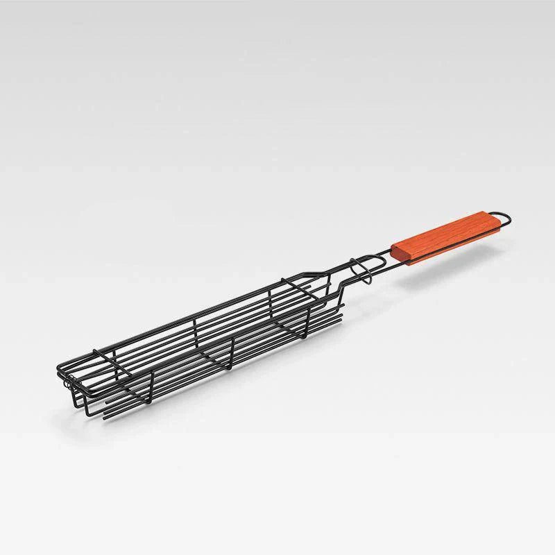 Premium Outdoor Barbecue Tool with Wooden Handle for Perfectly Grilled Meats, Vegetables, and Seafood