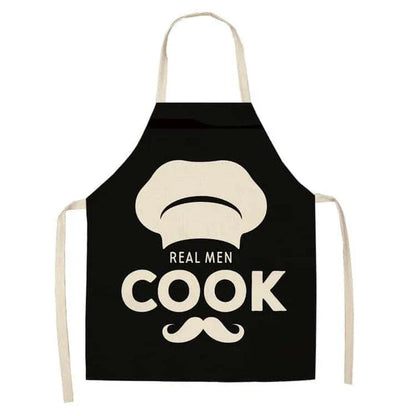 Premium Cotton and Linen Apron in Blue, Green, Grey, and White colors for the modern British kitchen