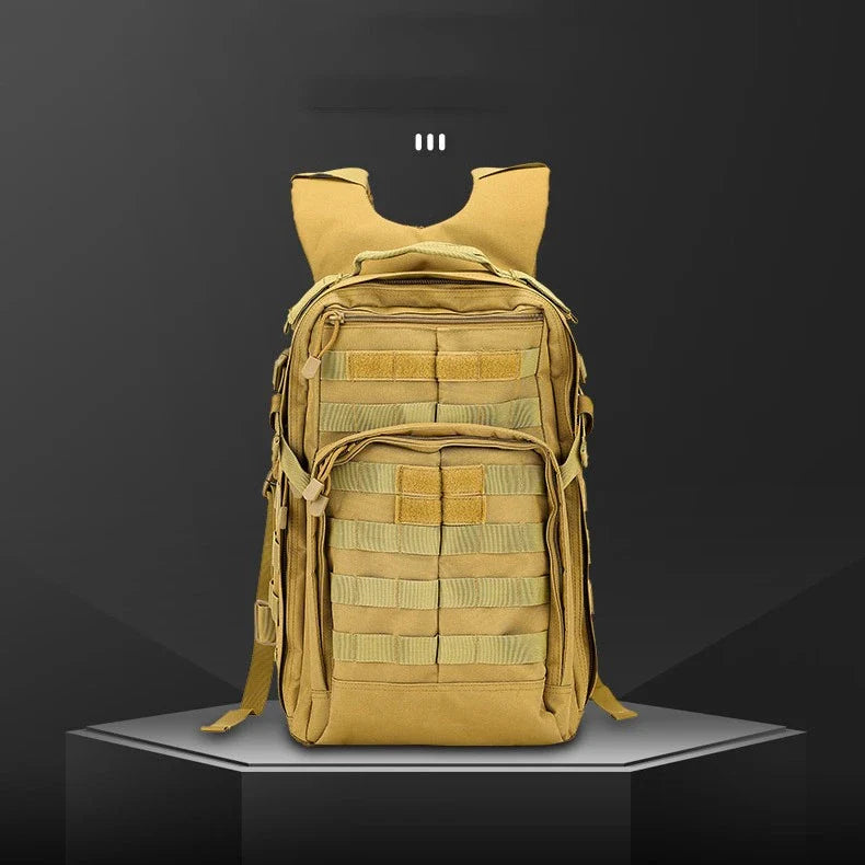Rugged Outdoor Army Assault Backpack with 25-litre capacity, durable Oxford cloth construction, and padded shoulder straps for comfortable wear.