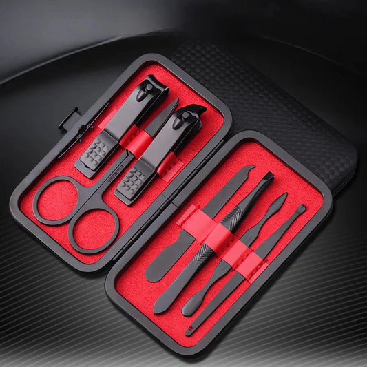 Premium 7-Piece Nail Clippers Kit for Manicure and Pedicure - Durable Stainless Steel Tools for Salon-Quality Grooming