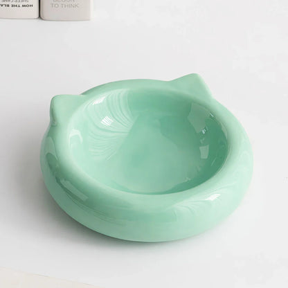 Ceramic Anti-Slip Pet Bowl for Small Dogs and Cats - Durable, Spill-Resistant, and Easy to Clean