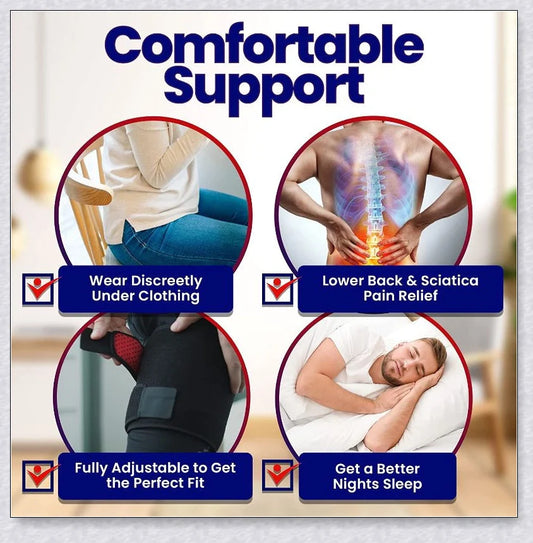 Premium adjustable hip stabiliser and groin brace with breathable mesh lining for pain relief and improved mobility