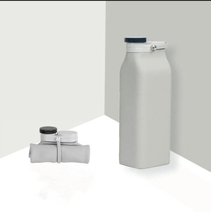 Compact and stylish folding cup made of soft silicone, available in various colours, perfect for on-the-go refreshment