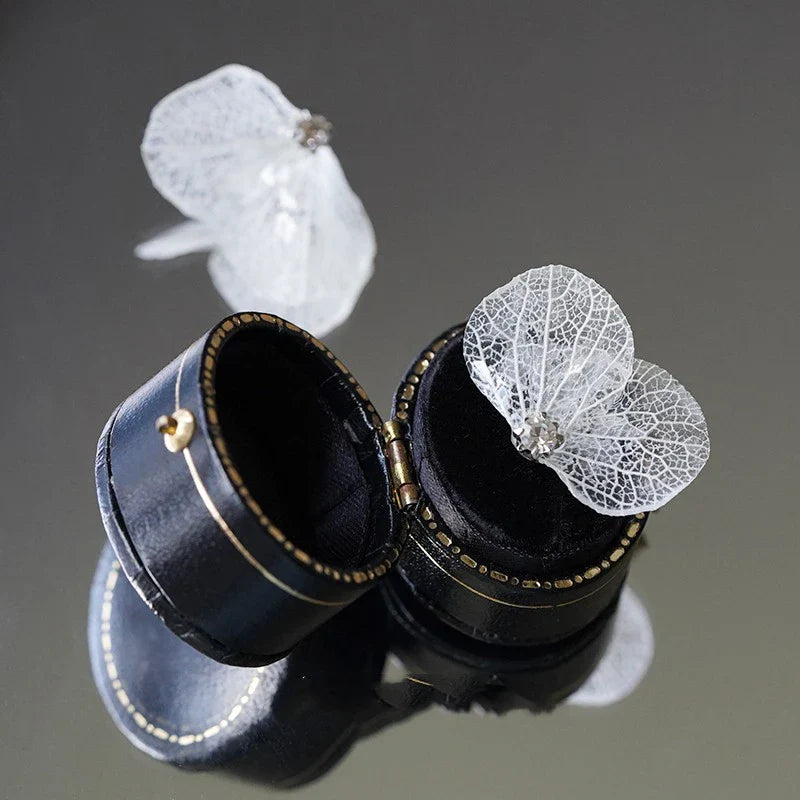 Elegant hydrangea flower air ear clips with mosquito coil functionality, made from premium alloy material