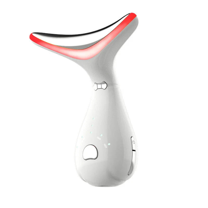 Trendha Premium Neck Beauty Device with Vibration Massage and Photon Therapy for Wrinkle Reduction and Skin Rejuvenation