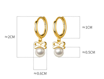 Elegant silver earrings with a Japanese and Korean-inspired butterfly design, made from premium S925 sterling silver