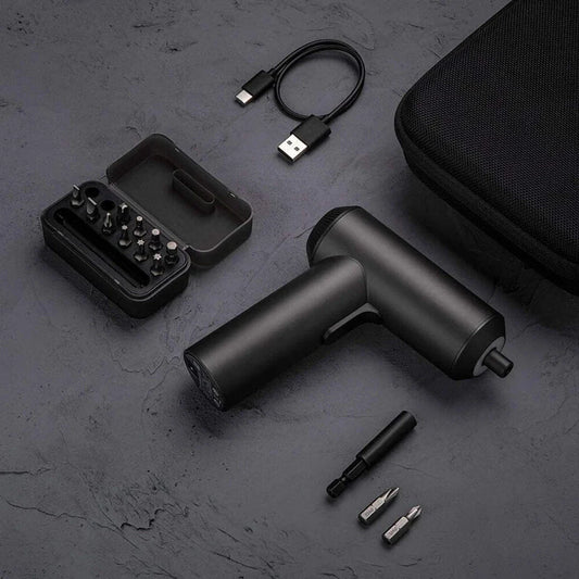 A powerful 3.6V cordless electric screwdriver with 12 precision bits, designed for efficient home DIY tasks like furniture assembly and appliance repair.