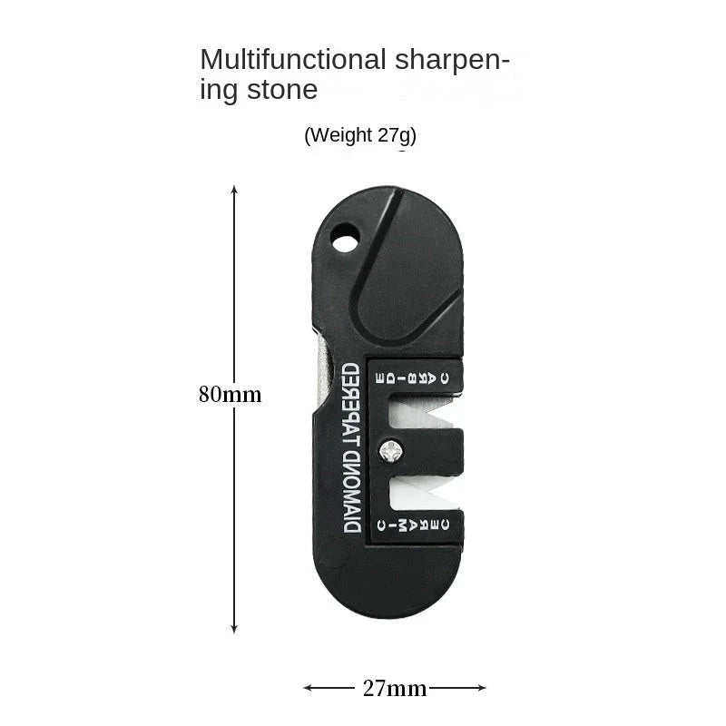 Premium Pocket Whetstone Sharpener with 3-in-1 sharpening functionality for outdoor gear maintenance