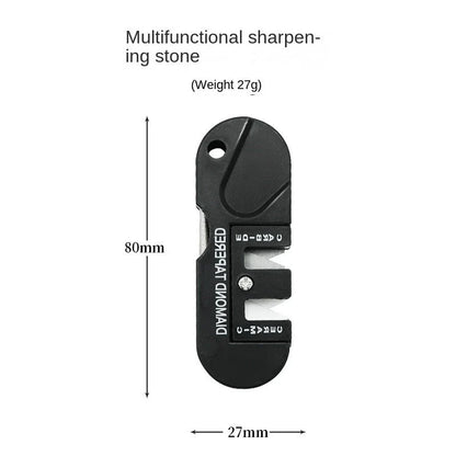 Premium Pocket Whetstone Sharpener with 3-in-1 sharpening functionality for outdoor gear maintenance