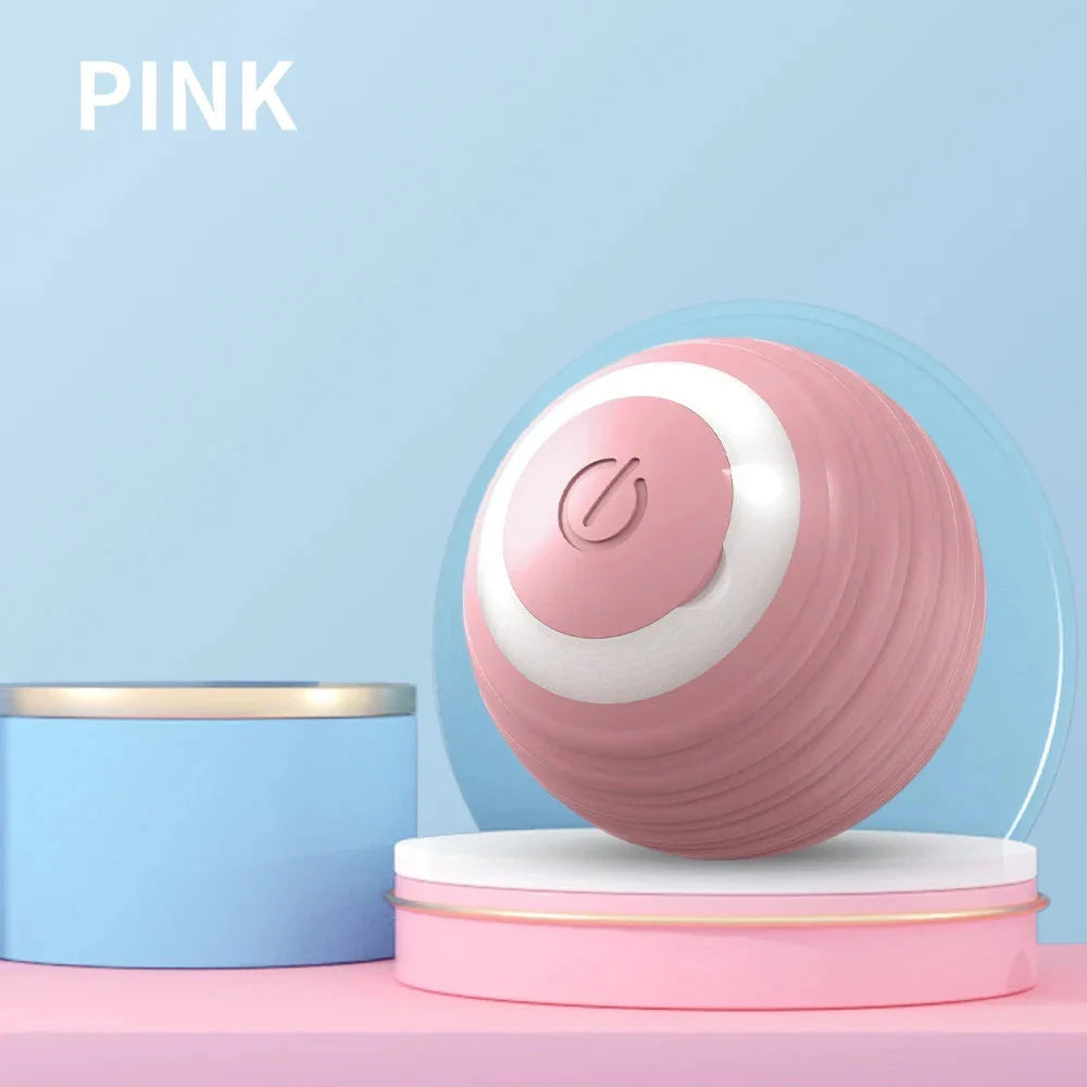 Interactive electric cat toy with 360-degree rotation and obstacle avoidance for endless play