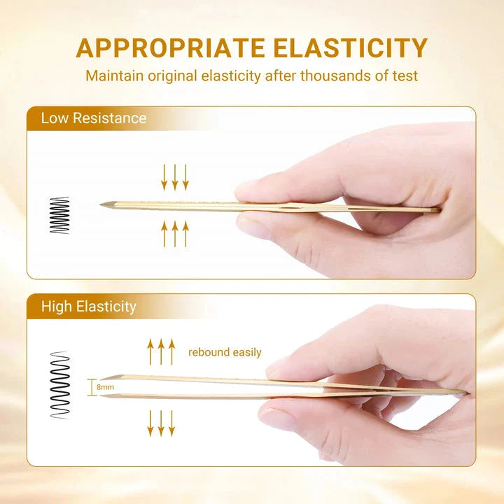 Premium Precision Fibre Tip Eyelash Extension Tweezers in Black with Straight Design