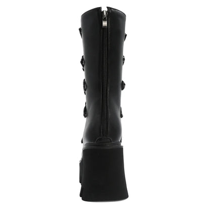 Premium middle-tube motorcycle boots with sleek European-inspired design, waterproof platform, and durable construction for British riders