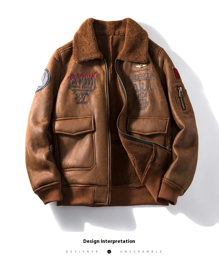 A luxurious suede jacket with a lambswool lining, offering superior warmth and timeless British style.