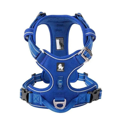 Premium explosion-proof reflective camouflage dog harness with aviation aluminium buckle for enhanced safety and visibility