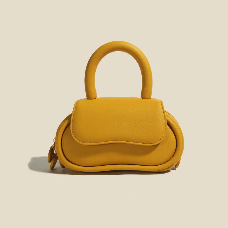 Premium genuine leather macaron-inspired handbag in a range of fashionable colours