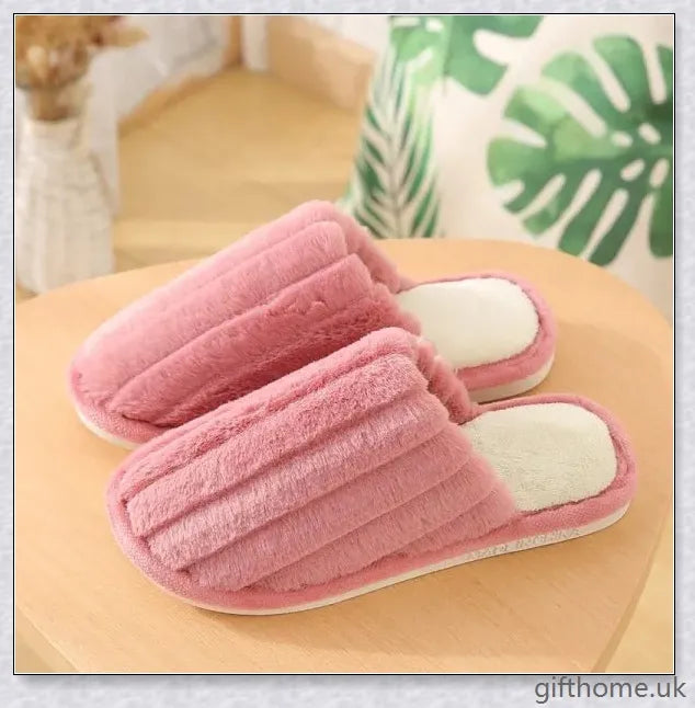 Cosy cotton house slippers with bow detail, available in a variety of colours for indoor comfort and style