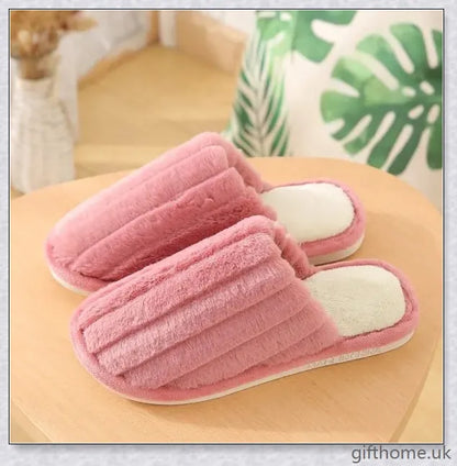 Cosy cotton house slippers with bow detail, available in a variety of colours for indoor comfort and style