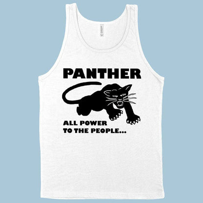 Black Panther Men's Tank Top with Iconic Panther Graphic Design in Soft, Flexible Cotton
