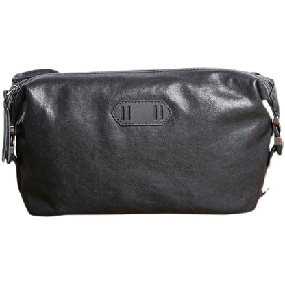 Premium top-grain cow leather messenger bag with large capacity and multiple pockets for organised storage