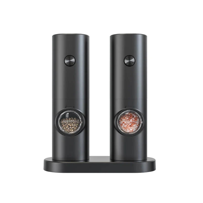 Premium compact electric spice grinder with adjustable coarseness settings, automatic operation, and durable construction for home and travel use