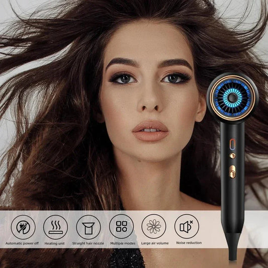 2400W Professional High-Speed Hair Dryer with Advanced Negative Ion Technology for Smooth, Frizz-Free Results