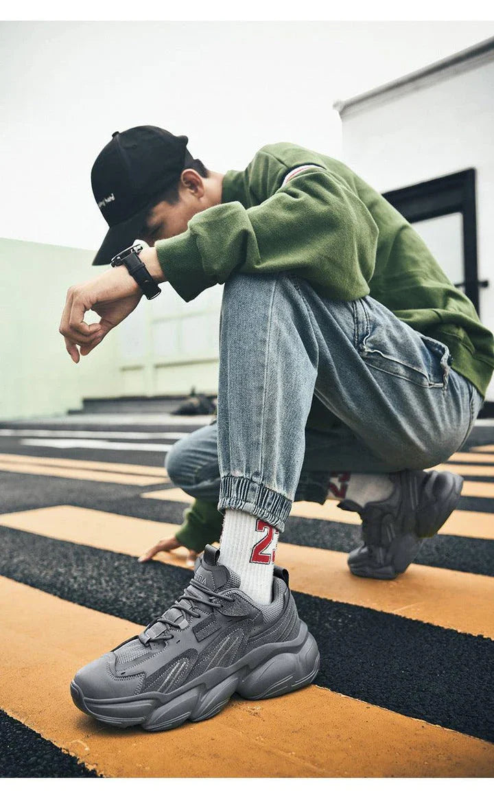 Premium casual trainers with a sleek, minimalist design and durable rubber sole for versatile, comfortable wear.