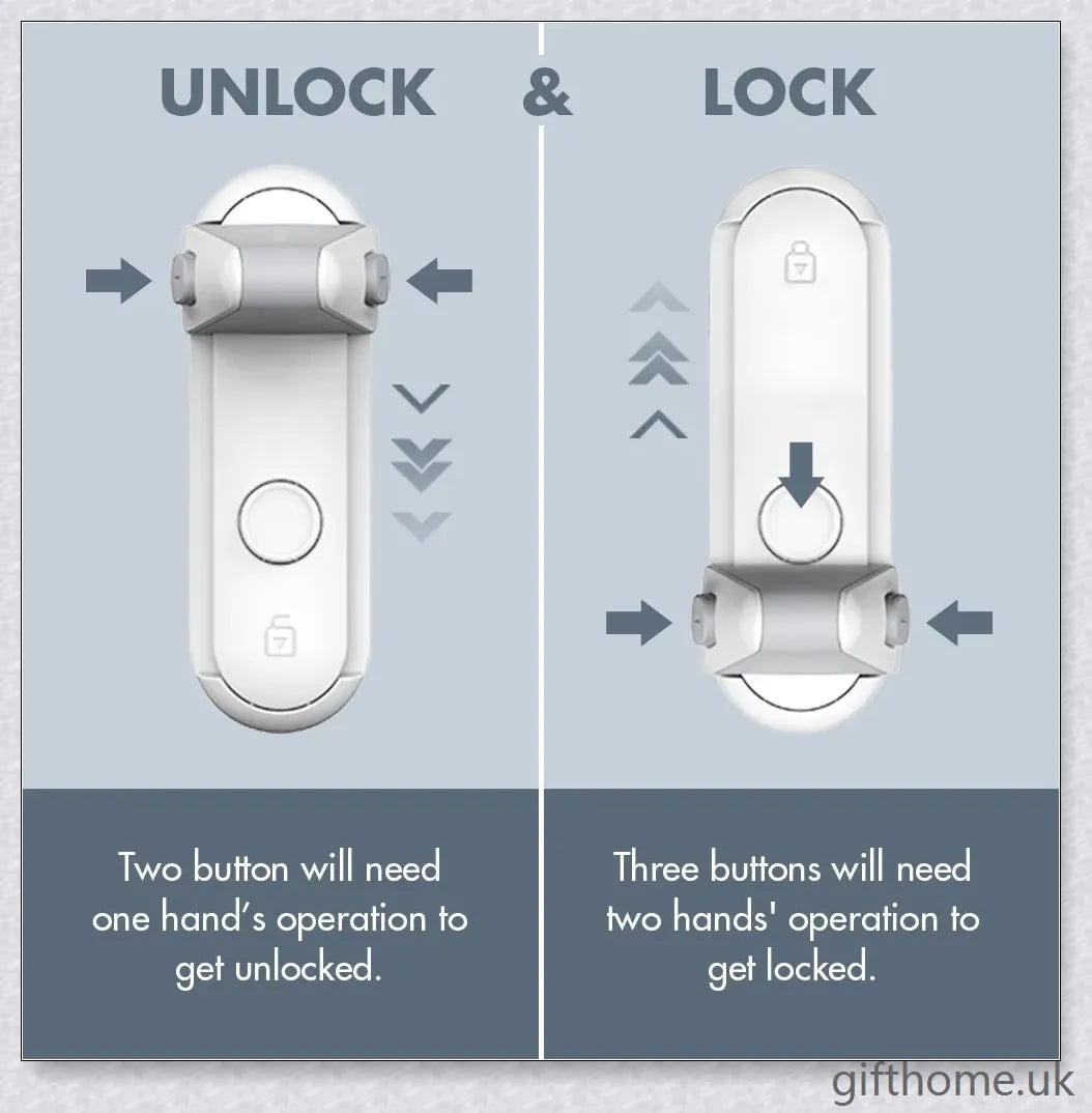 Premium anti-pet door lock for children's safety, with sleek design and durable construction