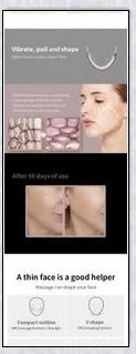 V-Line Face Slimming & Lifting Massager with LED light therapy, EMS massage, and infrared heating for skin tightening and double chin reduction