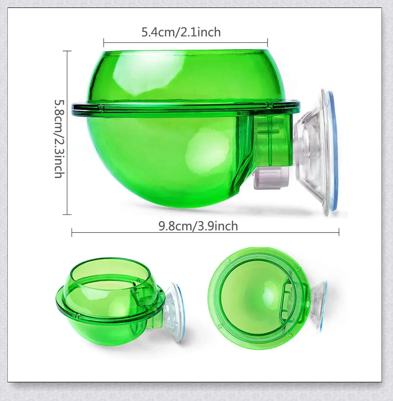 Premium Chameleon Lizard Suction Cup Feeder Set with soft, flexible suction cups for secure glass adhesion and durable construction