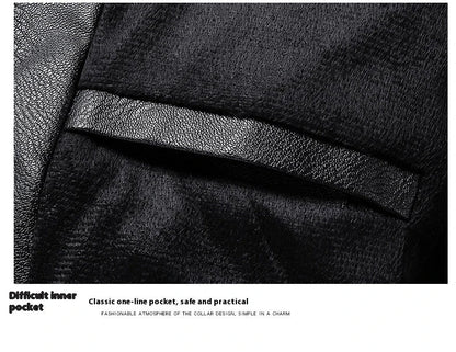 Stylish Fleece-Padded Jacket with PU Leather Accents in Various Colours