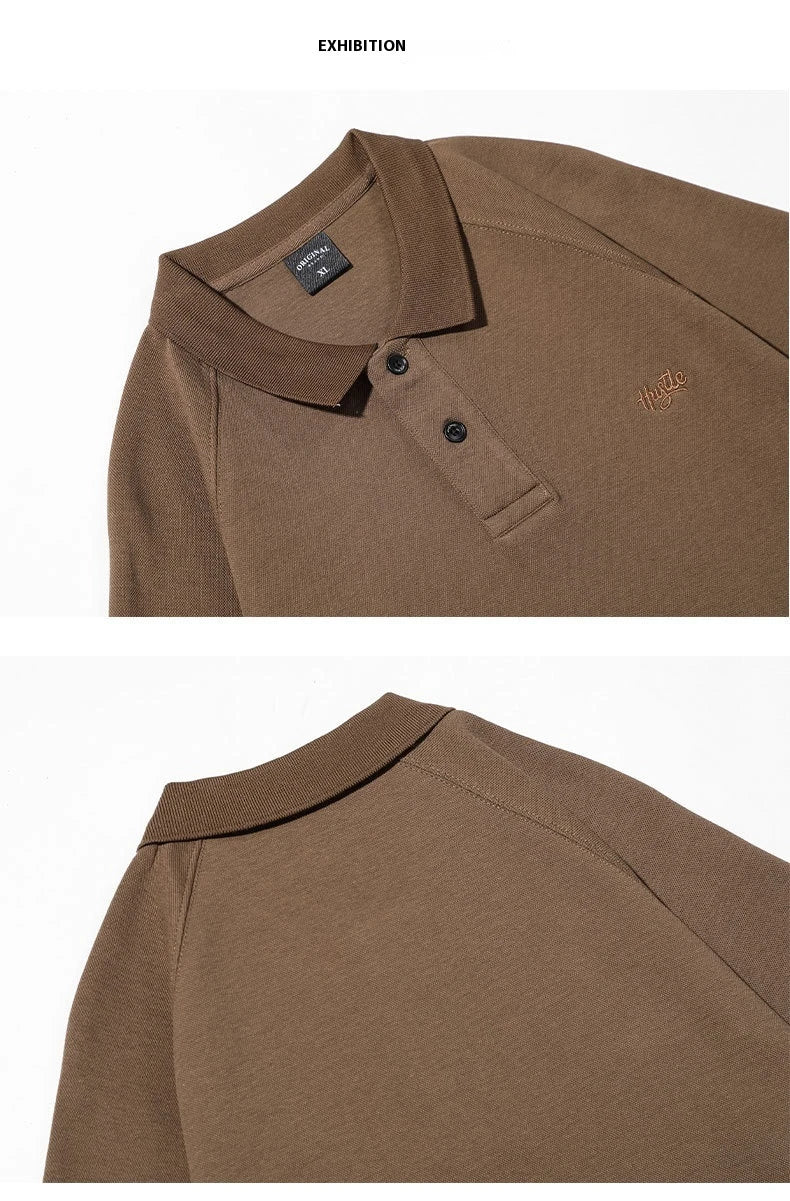 Stylish everyday raglan t-shirt for men in white, dark brown, and melange grey colours