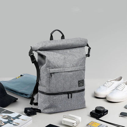 A high-capacity, versatile travel backpack made of durable canvas with a waterproof and breathable design, perfect for outdoor adventures.