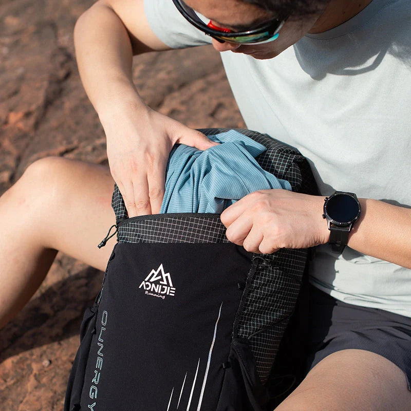 A sturdy, lightweight hiking backpack with an external frame design, multiple compartments, and adjustable straps for comfortable outdoor adventures.
