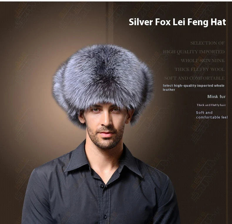 Premium insulated Ushanka hat made of durable artificial leather for optimal warmth and comfort in cold British weather