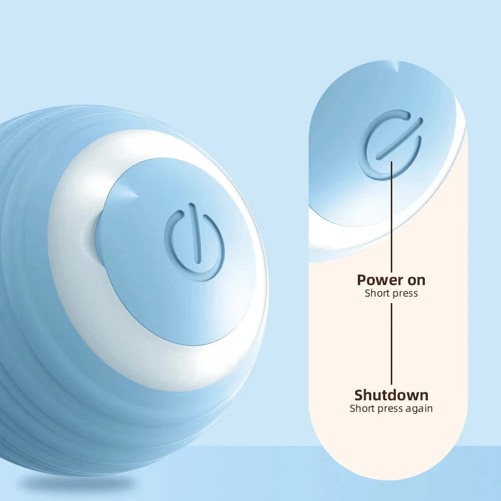 Interactive electric cat toy with 360-degree rotation and obstacle avoidance for endless play