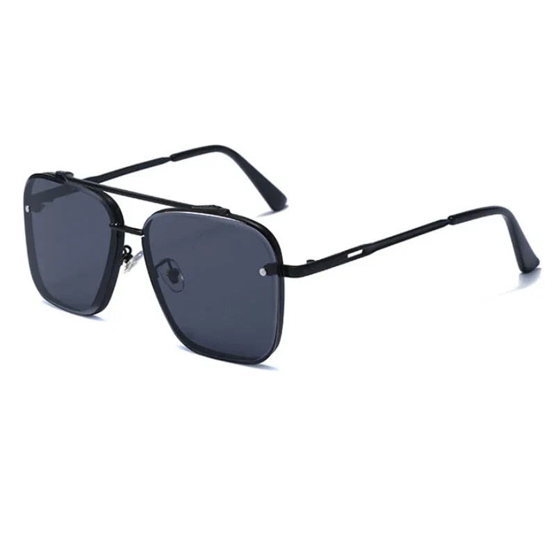 Sophisticated gradient pilot sunglasses with durable alloy frame and UV400 protected lenses for stylish British men