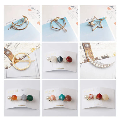 Elegant pearl hair clip with a sophisticated design, made of premium alloy materials for long-lasting durability and a secure fit.