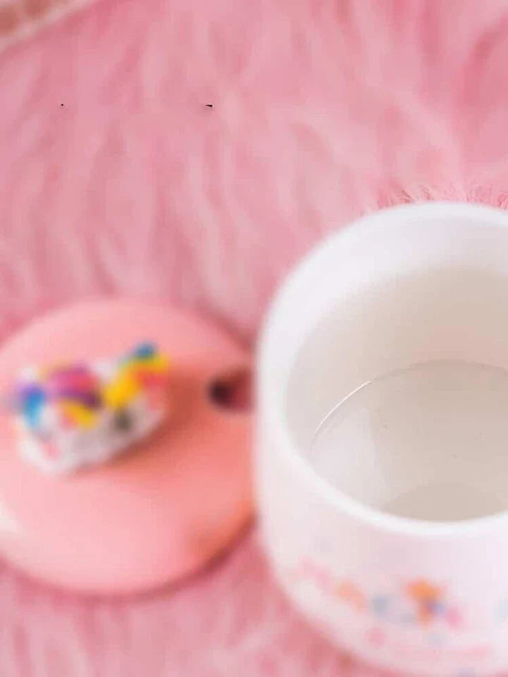 Premium ceramic unicorn coffee mug with 3D lid and stainless steel spoon for a magical daily beverage experience