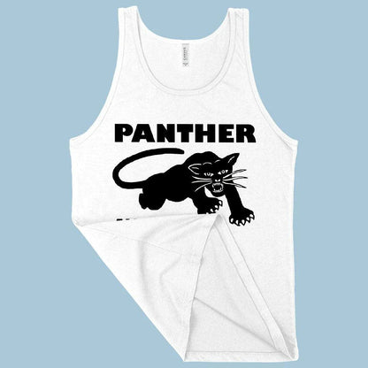 Black Panther Men's Tank Top with Iconic Panther Graphic Design in Soft, Flexible Cotton