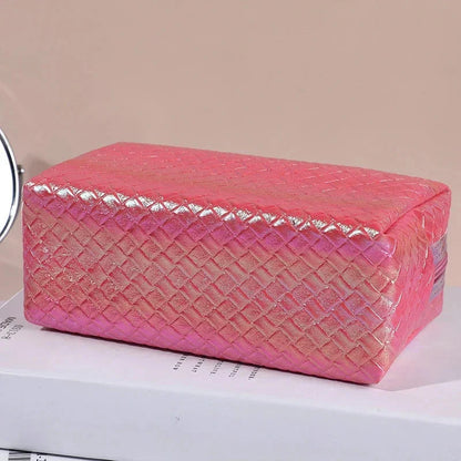 Premium waterproof cosmetic bag with stylish candy-coloured designs, perfect for British travellers