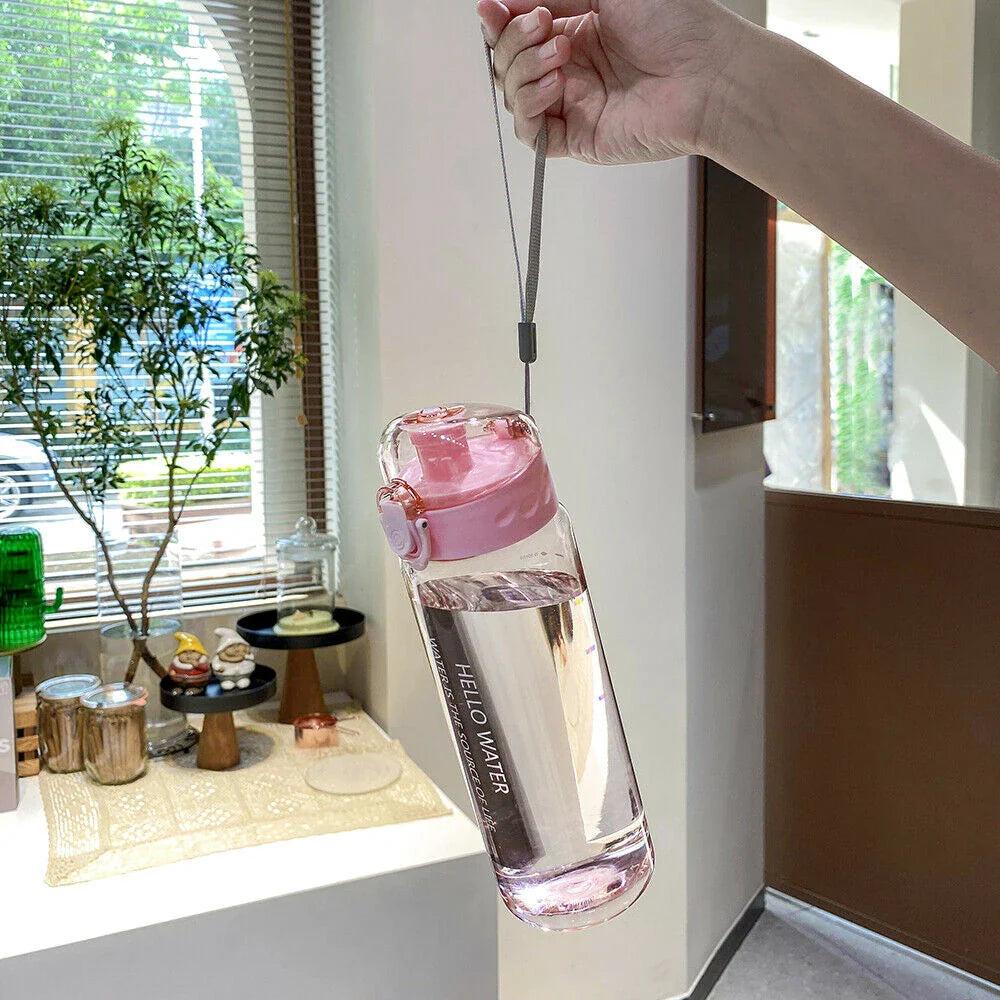 780ml Portable Leakproof Sports Water Bottle in multiple vibrant colours, featuring a durable, shock-proof design for active lifestyles