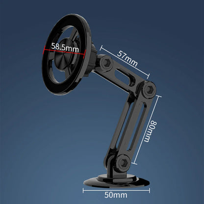 Premium Magnetic 360° Rotating Car Phone Holder with Secure Magnetic Grip and Adjustable Viewing Angle