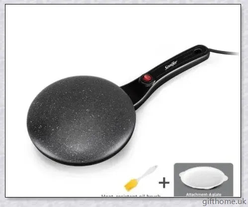 Premium Spherical Crepe Maker with Non-Stick Coating for Effortless Crepe-Making