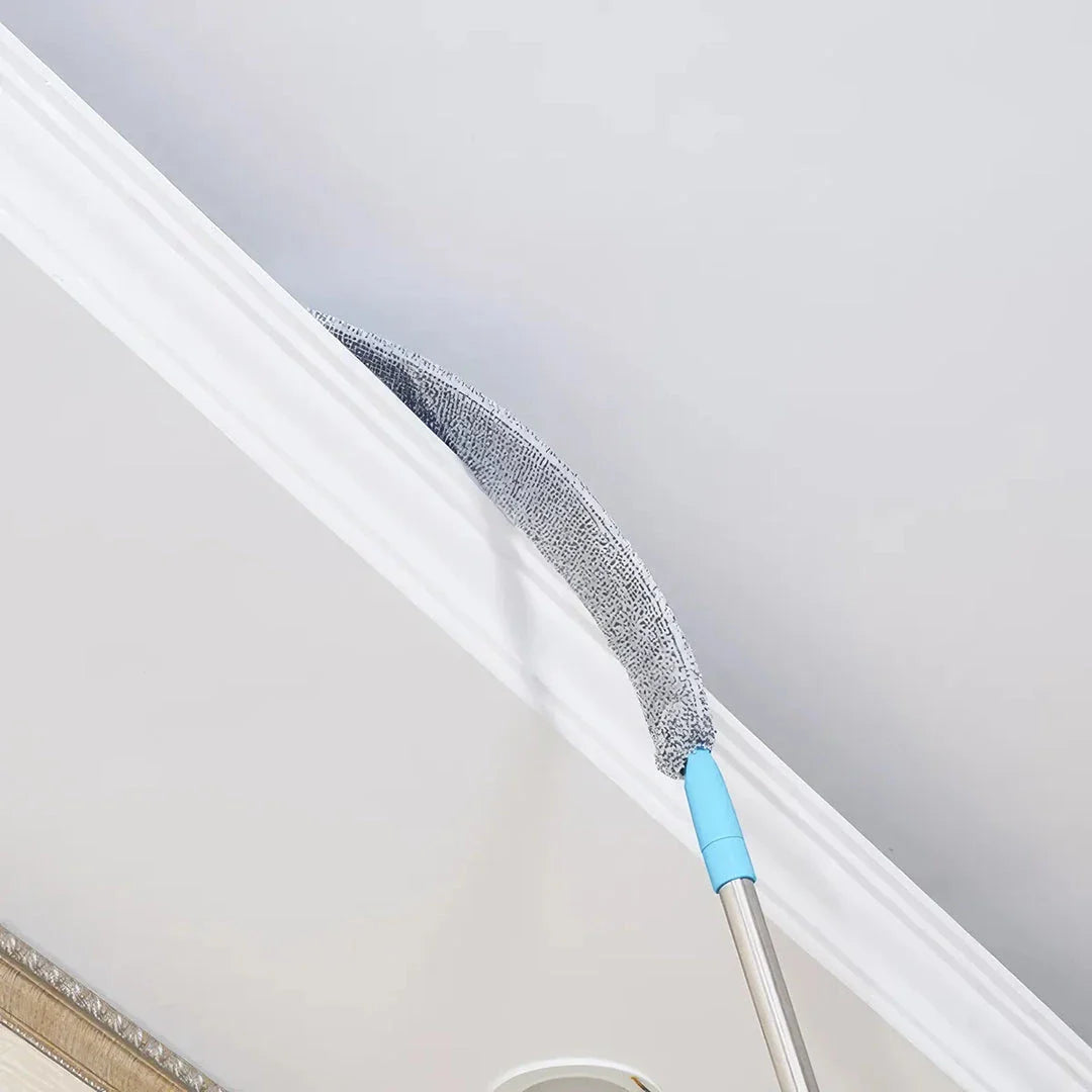 Premium Adjustable Duster for Effortless Household Cleaning - Telescopic Design, Flexible Microfiber Head, Durable Stainless Steel Construction