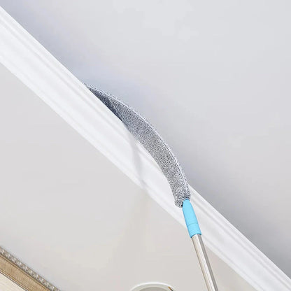 Premium Adjustable Duster for Effortless Household Cleaning - Telescopic Design, Flexible Microfiber Head, Durable Stainless Steel Construction