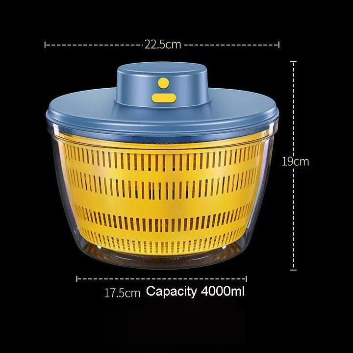Efficient Electric Vegetable Dehydrator and Salad Spinner with modern design and easy-to-use controls