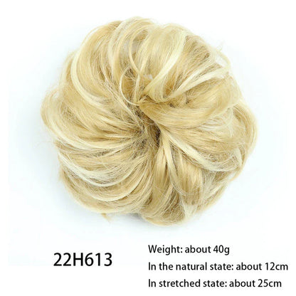 Messy Chignon Donut Hair Bun Pad in Fawn Brown, a versatile hair accessory that provides effortless elegance