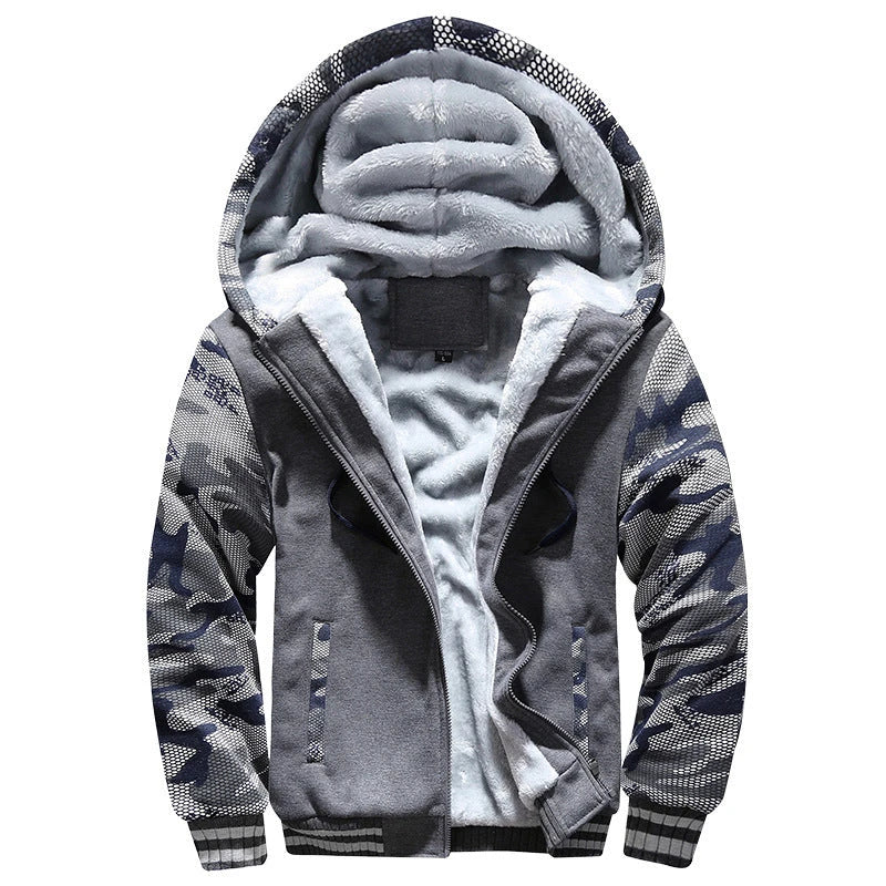 Premium padded velvet coat with thick insulating lining, available in various colours for stylish and sporty men in the UK